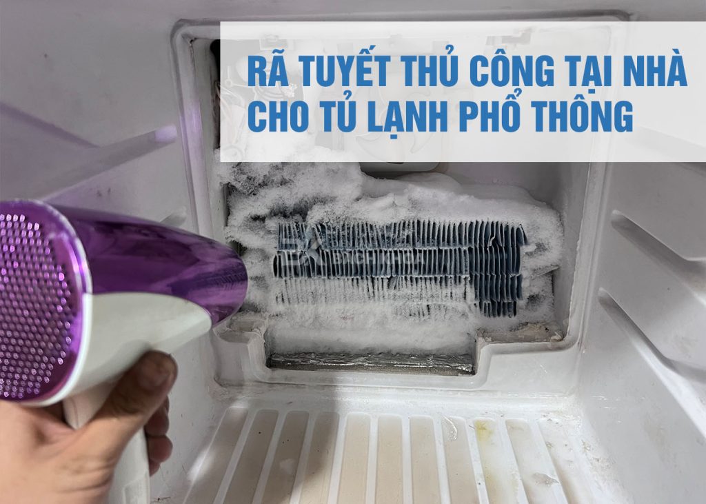 sửa lỗi tủ lạnh bị đóng tuyết