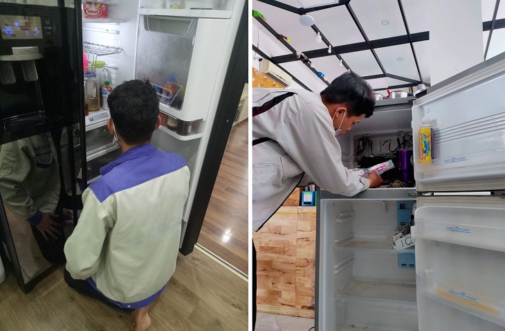 sửa tủ lạnh huyện bình chánh tại nhà