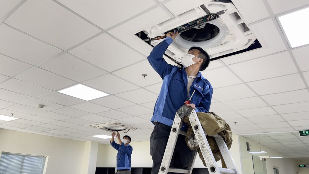 quy trình sửa máy lạnh chuyên nghiệp