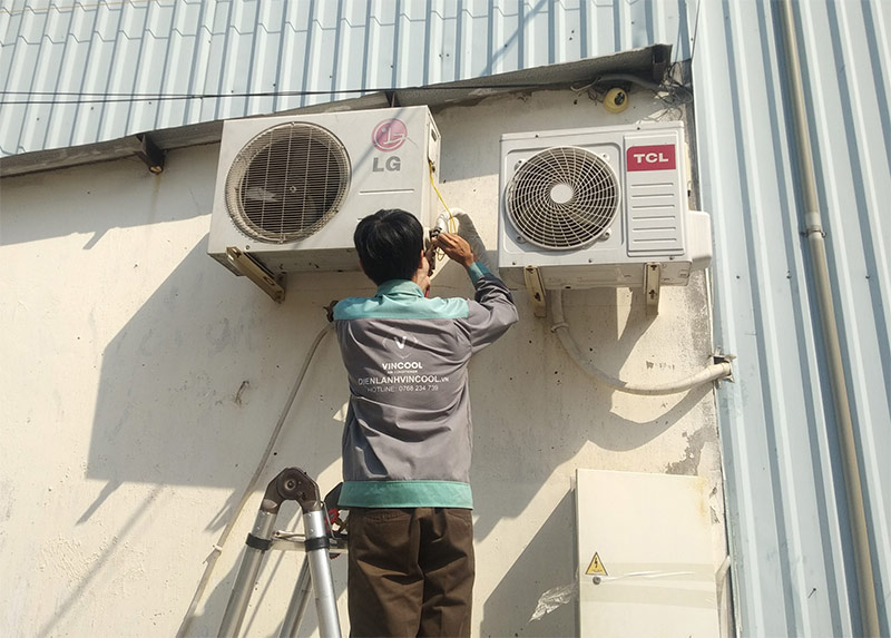 quy trình sửa máy lạnh chuyên nghiệp tại nhà