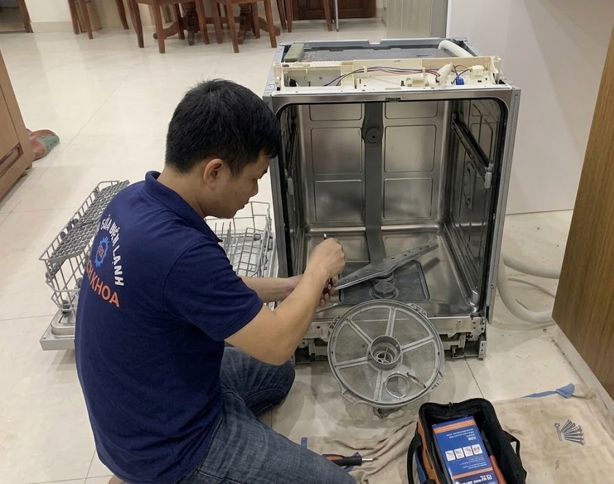 vệ sinh, sửa máy rửa chén tại botanica premier