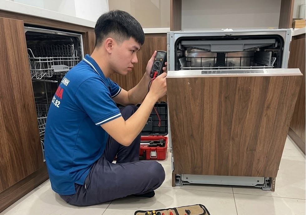 sửa máy rửa bát tại Khai Sơn City - Quận Long Biên