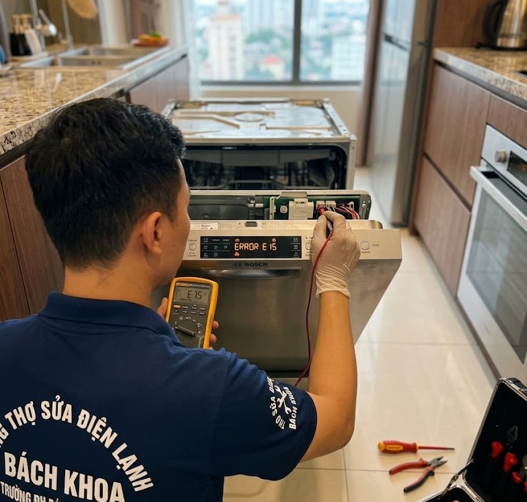 lưu ý khi tự sửa máy rửa bát tại Sơn Tây