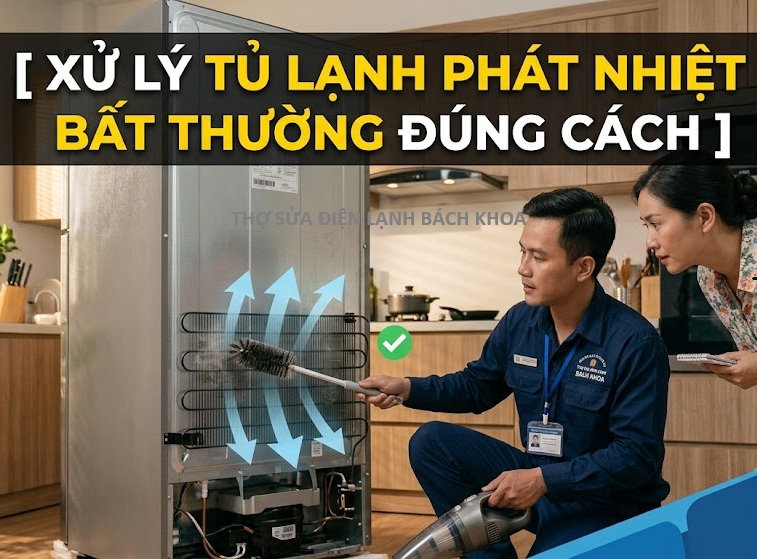 tủ lạnh phát nhiệt bất thường