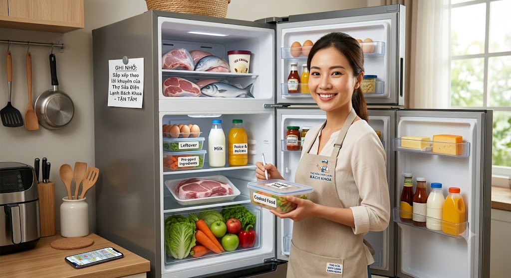 cách bảo quản thực phẩm trong tủ lạnh đúng cách