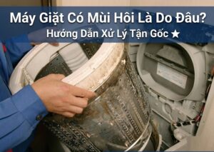 vì sao máy giặt có mùi hôi?