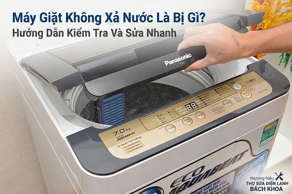 nhận biết dấu hiệu máy giặt không xả nước