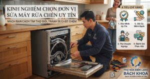 kinh nghiệm chọn đơn vị sửa máy rửa chén