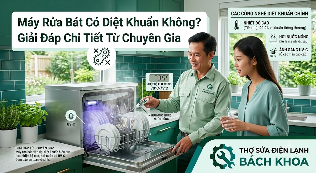 máy rửa bát có diệt khuẩn không