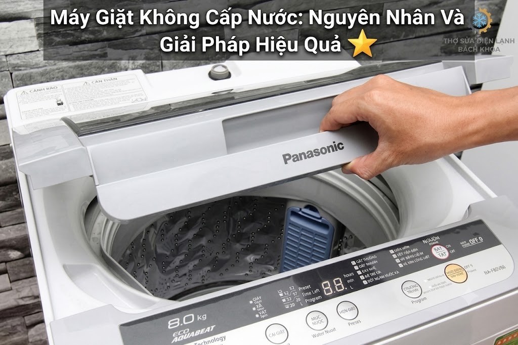 nhận biết dấu hiệu lỗi máy giặt không cấp nước