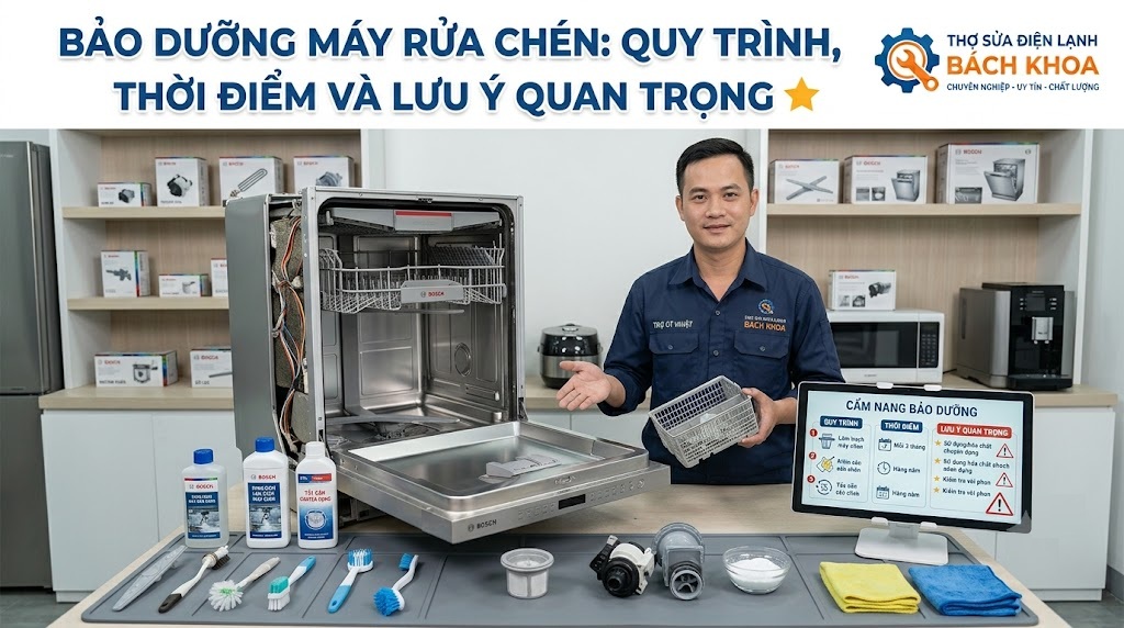 bảo dưỡng máy rửa chén