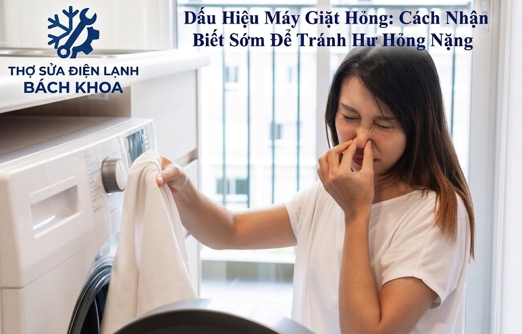 dấu hiệu máy giặt hỏng