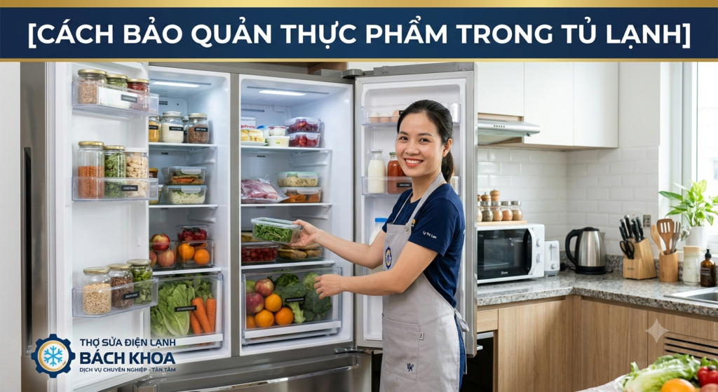 cách bảo quản thực phẩm trong tủ lạnh đúng cách