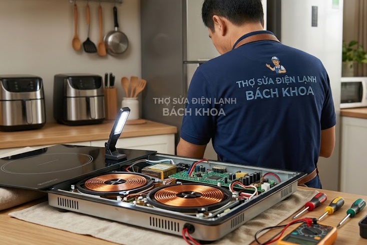 sửa bếp từ tại đông anh tại nhà