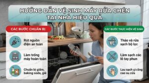 vệ sinh máy rửa chén