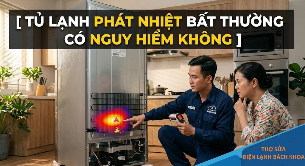 tủ lạnh phát nhiệt bất thường