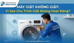 vì sao máy giặt không giặt