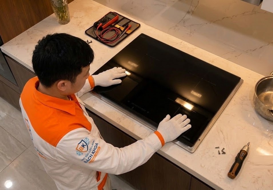 hướng dẫn vệ sinh bếp từ đúng cách