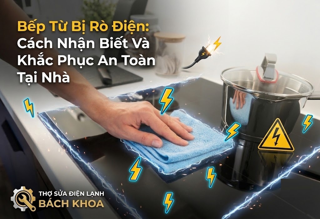bếp từ bị rò điện