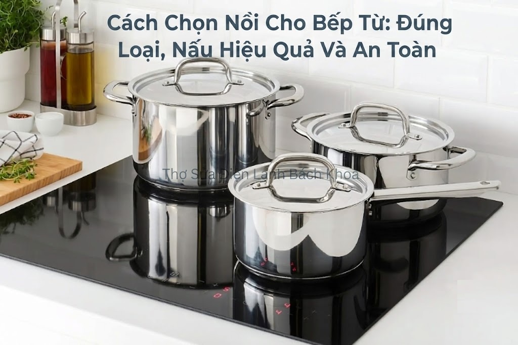 hướng dẫn cách chọn nồi cho bếp từ