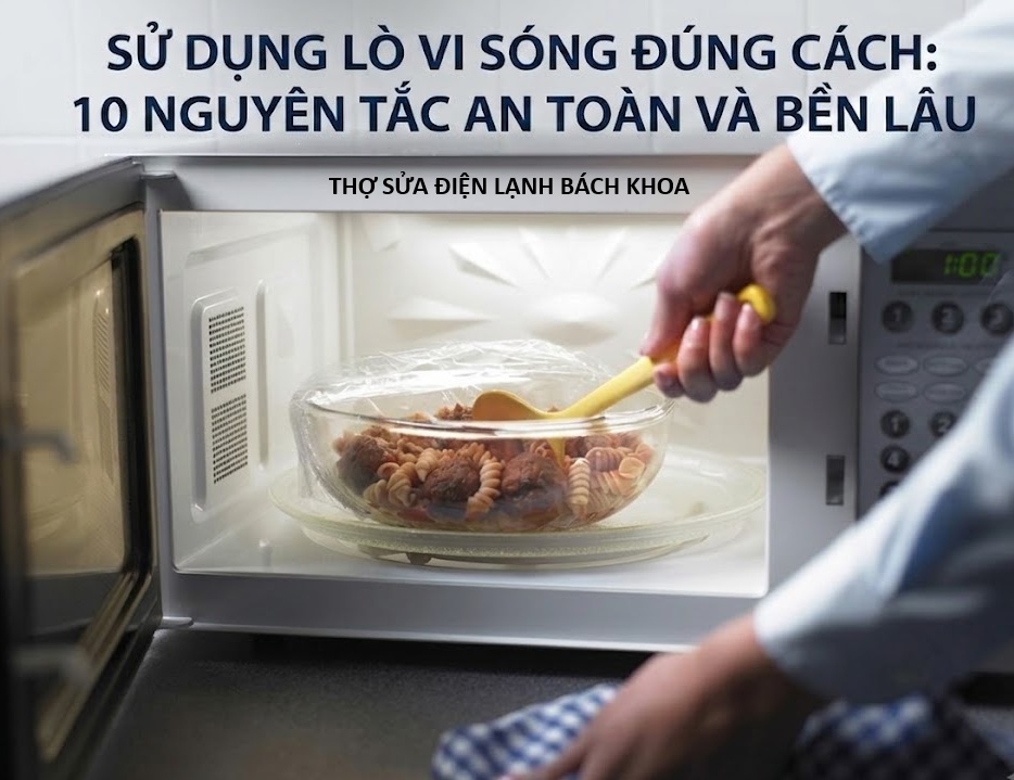 hướng dẫn sử dụng lò vi sóng đúng cách