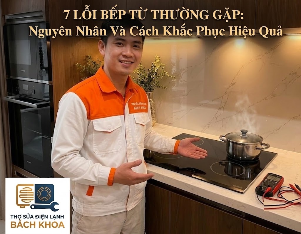 tổng hợp các nhóm lỗi bếp từ thường gặp