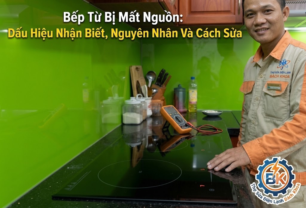 trường hợp thường gặp khiến bếp từ bị mất nguồn
