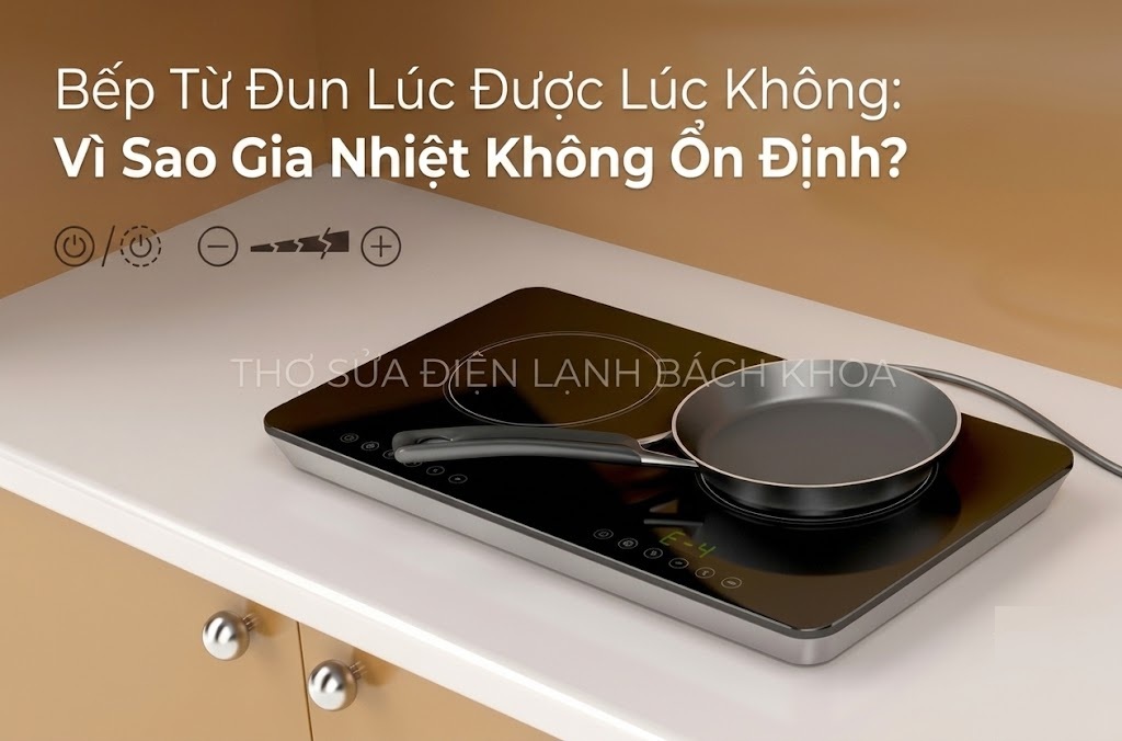 Bếp Từ Đun Lúc Được Lúc Không
