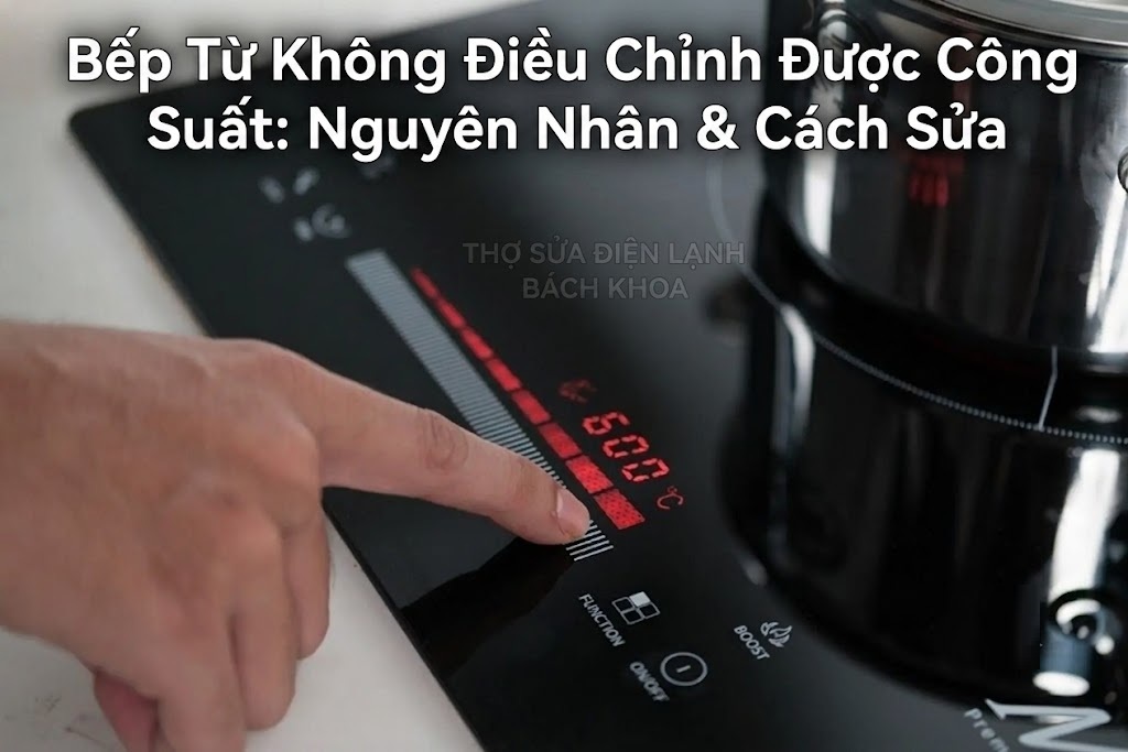 nguyên nhân bếp từ không điều chỉnh được công suất