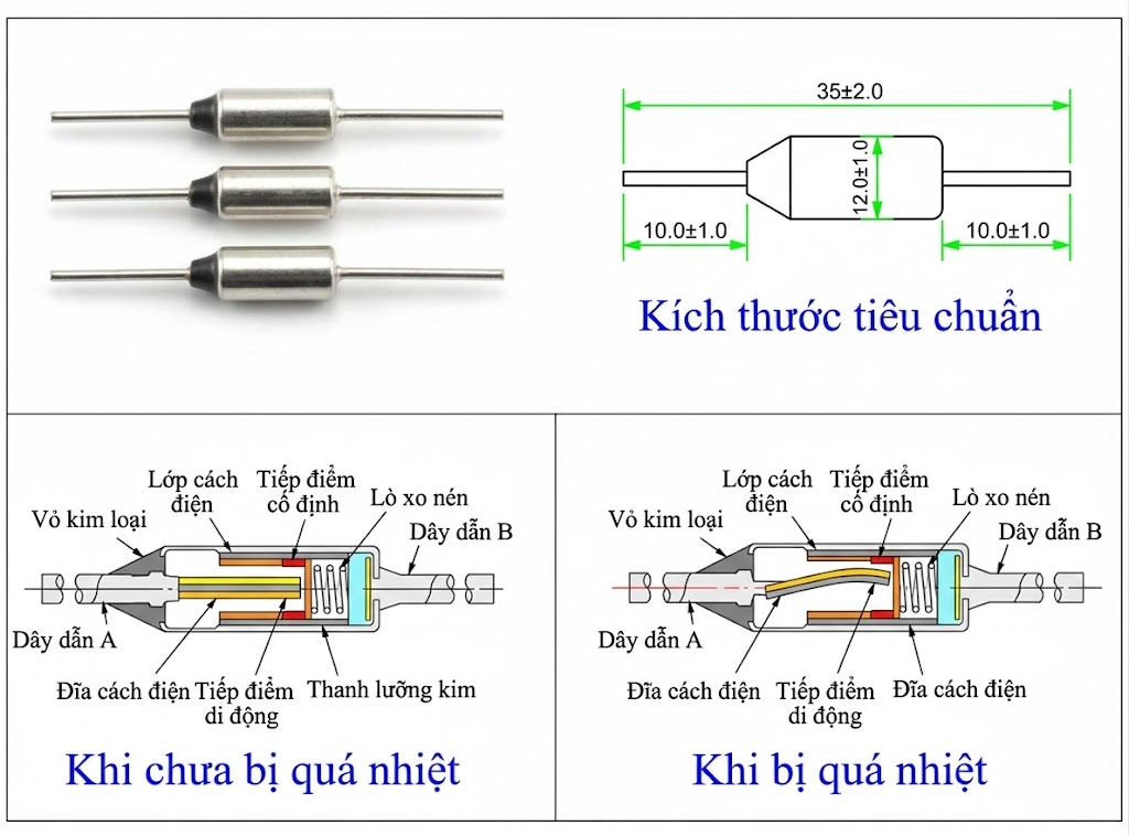 Cầu chì nhiệt tủ lạnh có tác dụng gì?