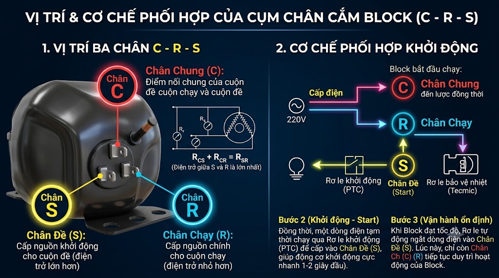 Rơ Le Khởi Động Block Tủ Lạnh