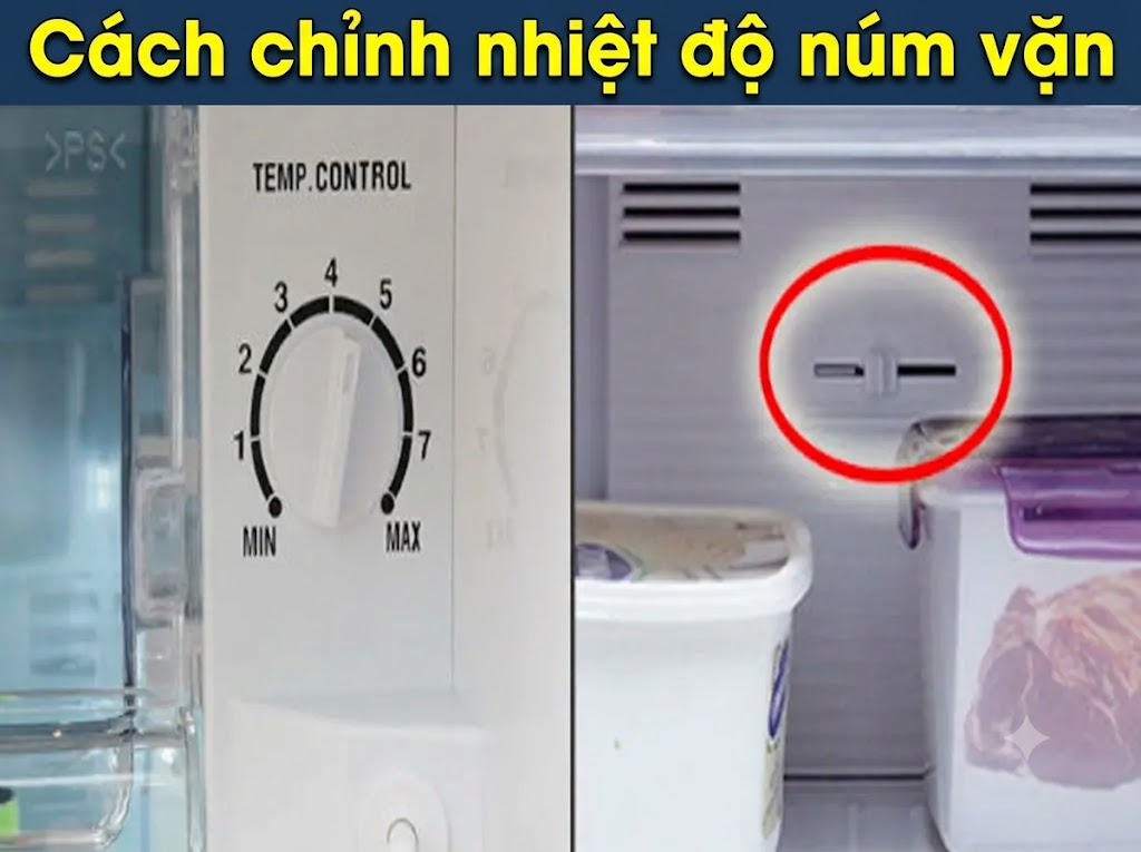cách chỉnh nhiệt độ tủ lạnh phù hợp